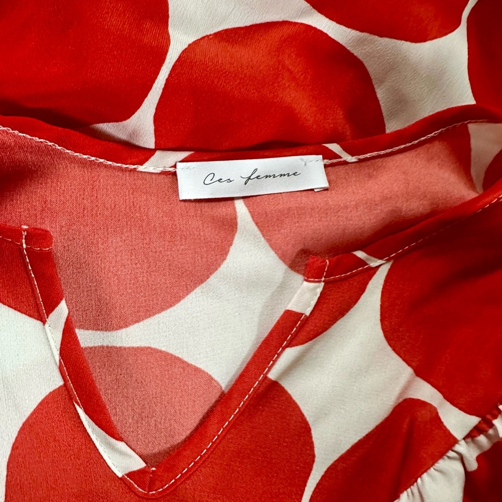 On My Mind Red Polka Dot Dress - M - Picture 6 of 7